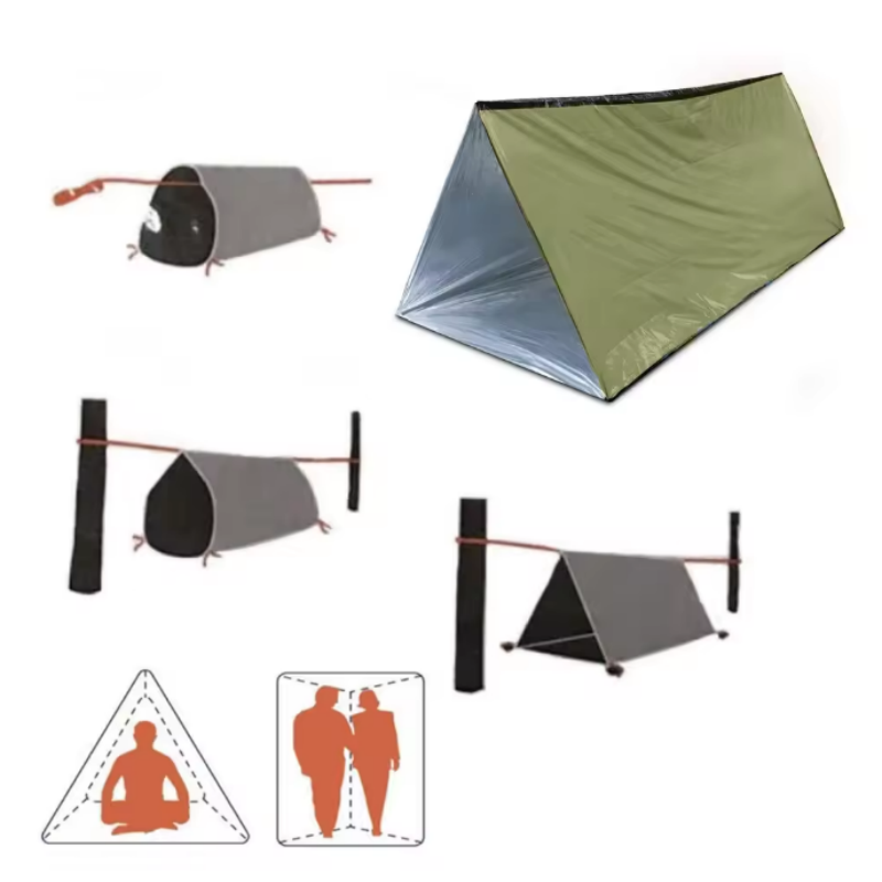 Emergency Mylar Tent - Waterdichte herbruikbare 2-persoons Mylar noodtent buitentent