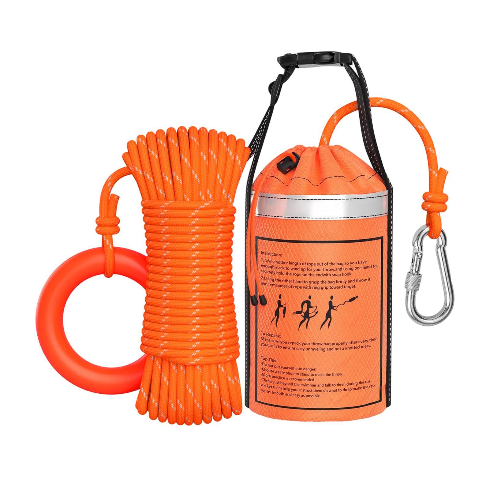 Rescue Rope Throw - Waterreddingswerpzak met touw, reddingsmiddel voor meren,