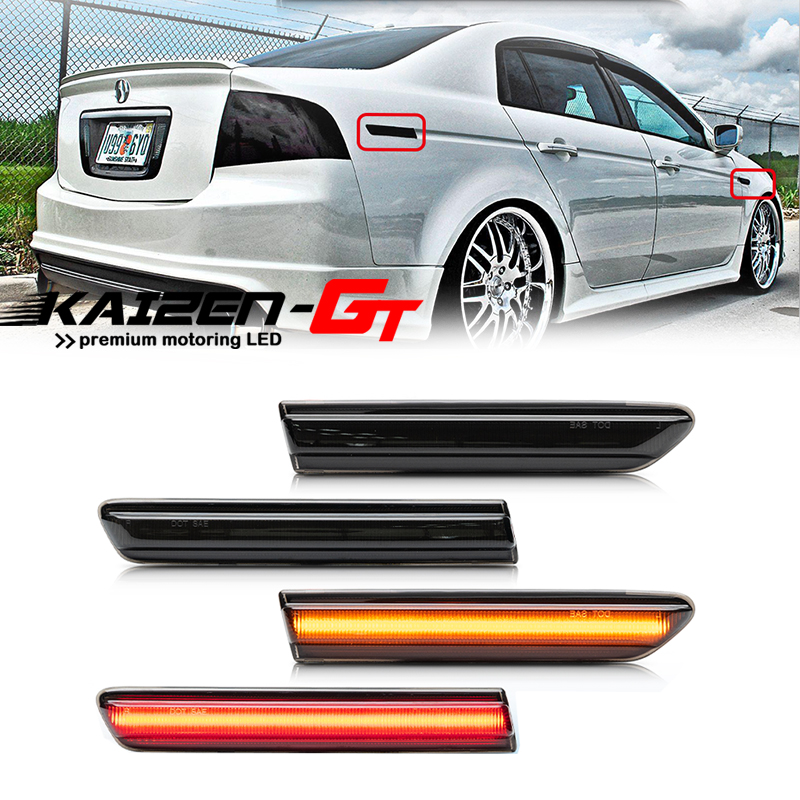 Signal Flare Kit - Gerookte lens voorste amber/achterste rode LED