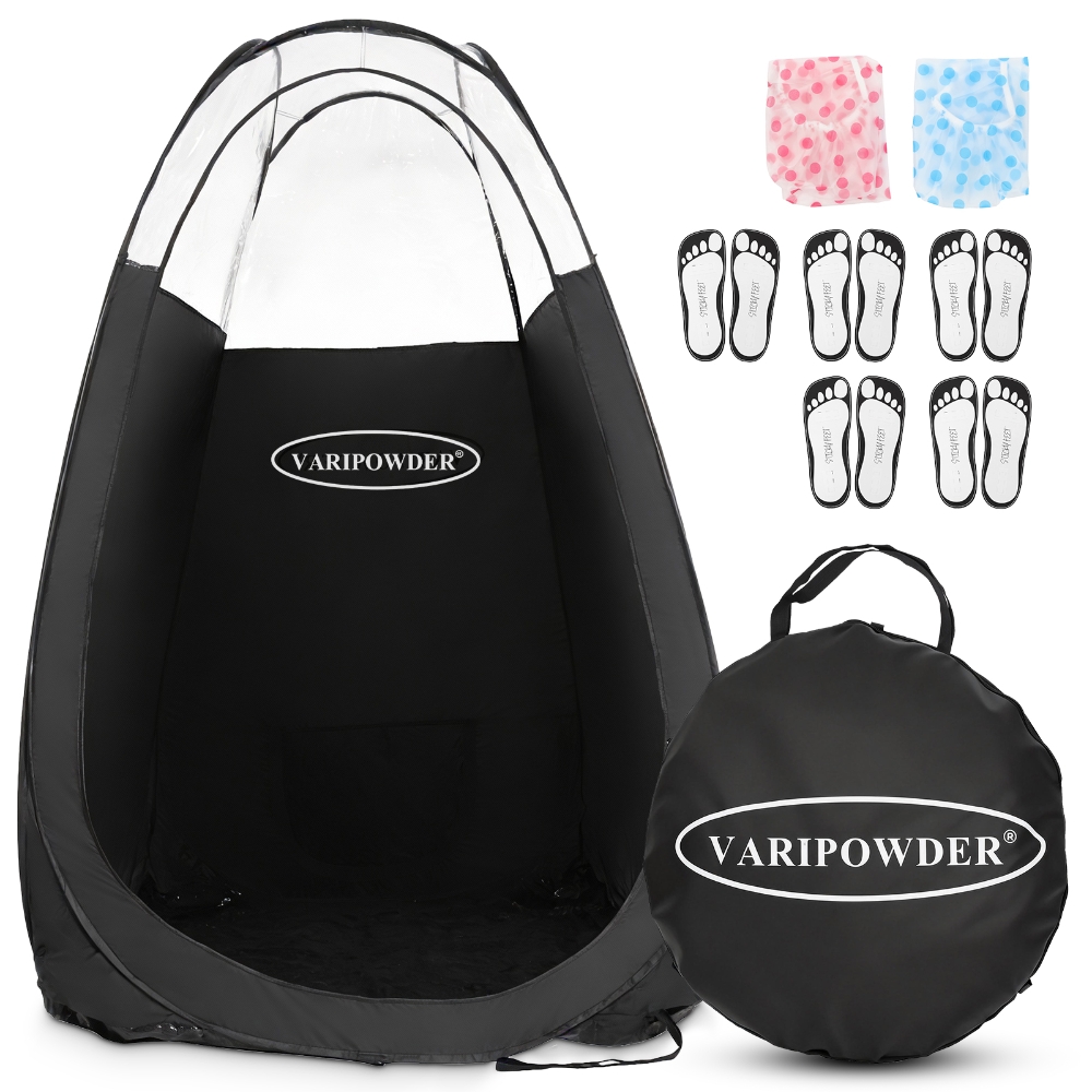 Emergency Mylar Tent - Zwarte Spray Tanning Tent, Draagbare Buiten