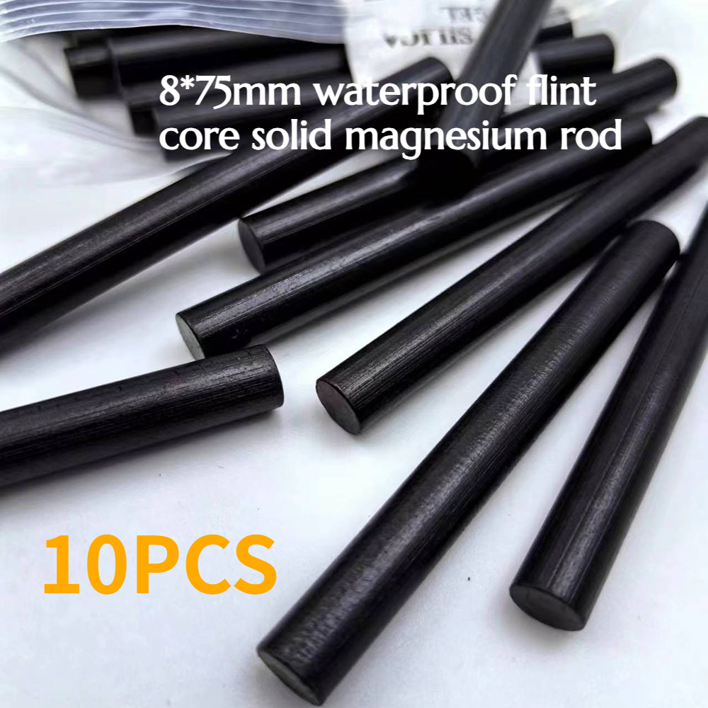 Magnesium Fire Starter - 10 STKS 8*75mm Waterdichte Flint Core