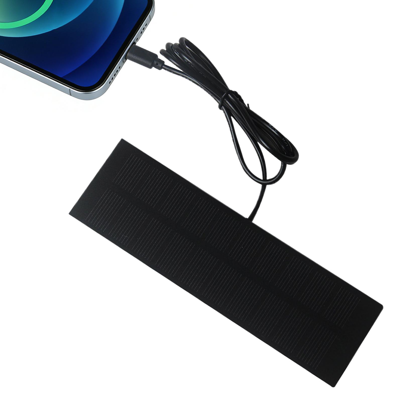 Solar Emergency Charger - 5W 5V zonnepaneeloplader met Type-C-uitgang Noodstroomsysteem