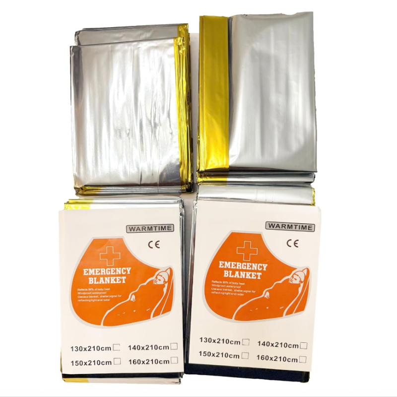Emergency Mylar Tent - 4-pack goud zilver Mylar thermische nooddekens