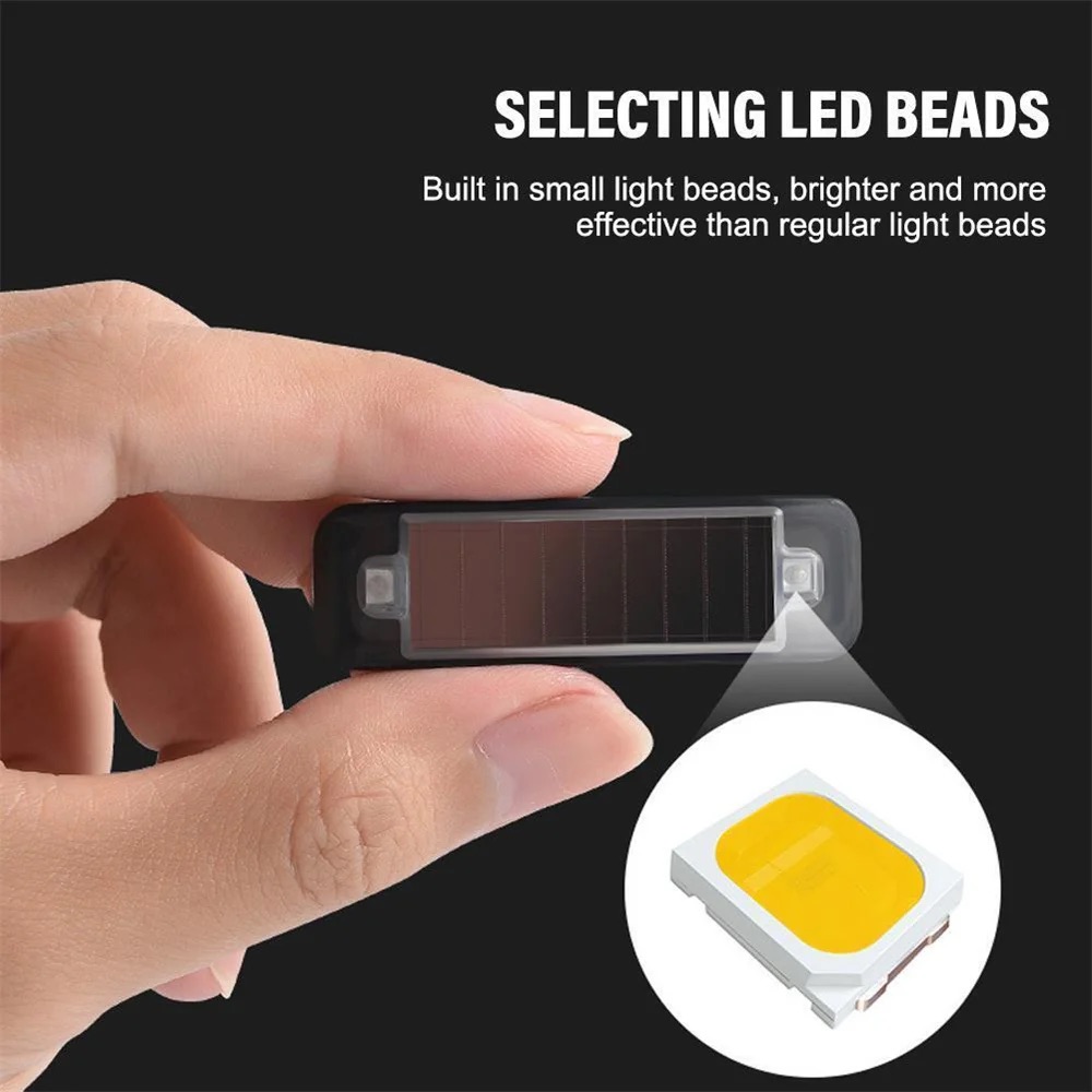 Sos Light Strobe - Mini LED zonne-energie auto waarschuwingslampje nachtbeveiliging