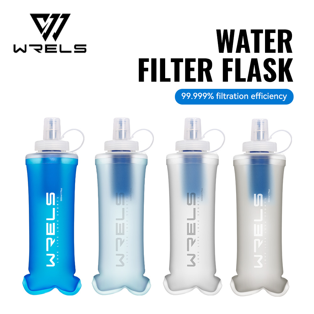 Water Bag Collapsible - WRELS Waterfilterfles Opvouwbare zachte waterfles met