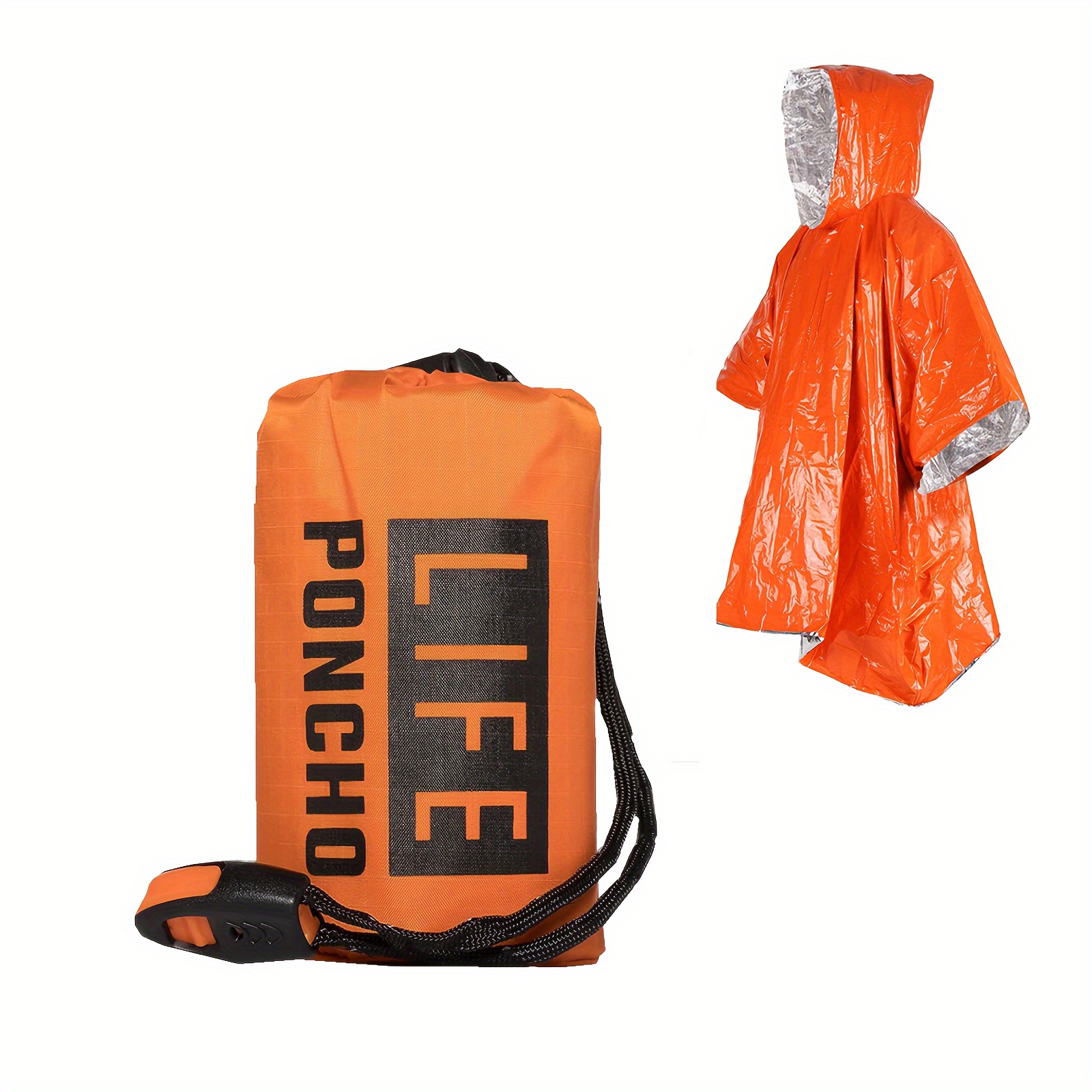 Survival Blanket Reflective - Emergency Survival Rain Poncho Thermische Survival