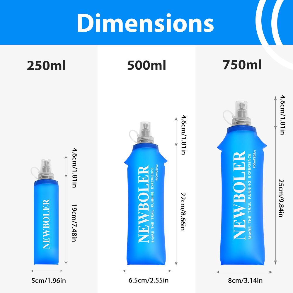 250/500/750ML Waterfles TPU Op - Water Bag Collapsible recensie en prijs