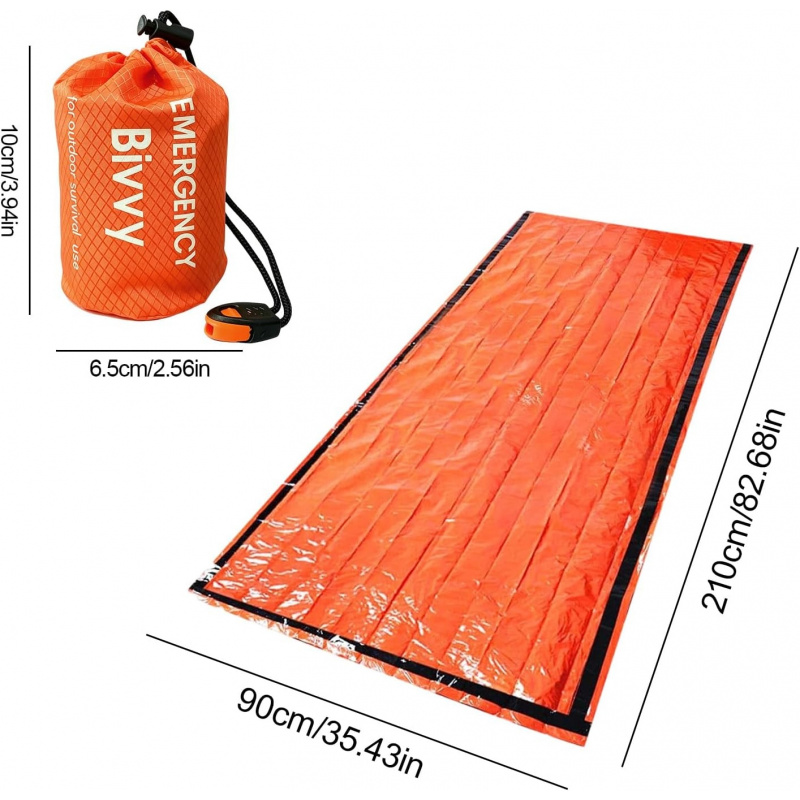 2-pack noodslaapzak, PE alumin - Emergency Whistle Loud recensie en prijs