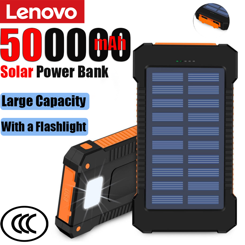 Lenovo 500000mAh grote zonne-e - Solar Emergency Charger recensie en prijs