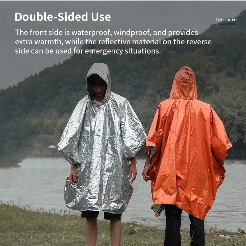 Aluminium gecoate, gevoerde no - Emergency Poncho Rain recensie en prijs