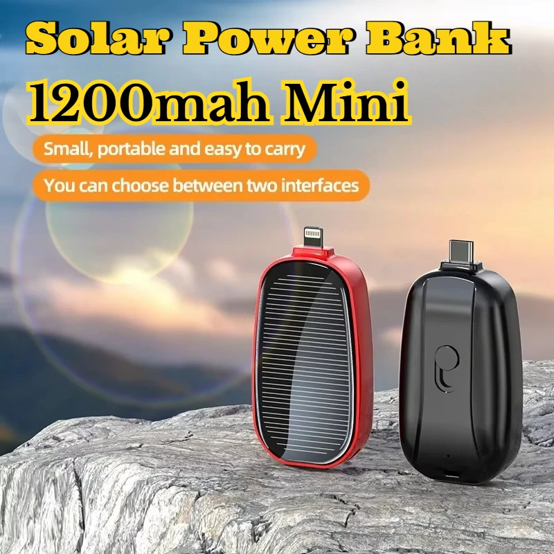 1200mAh Solar Mini Power Bank  - Solar Emergency Charger recensie en prijs