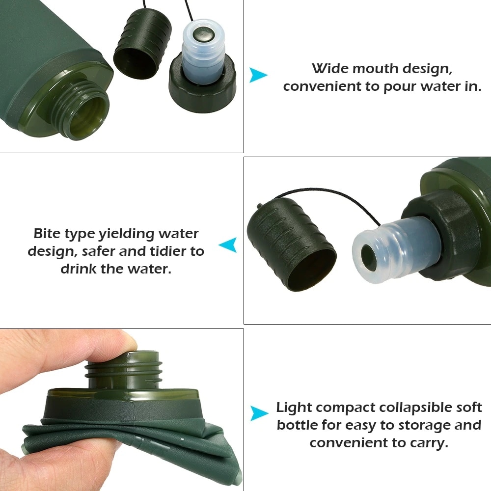 250ml 500ml Opvouwbare waterza - Water Bag Collapsible recensie en prijs