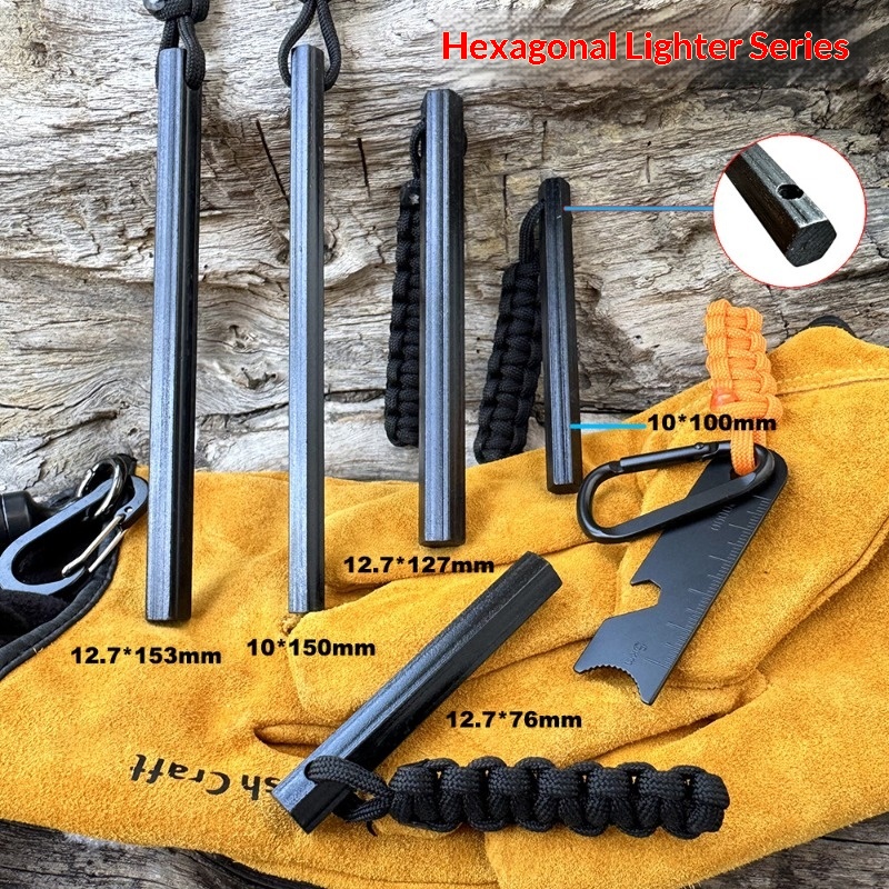 Handgeweven touw Hexagonale vu - Magnesium Fire Starter recensie en prijs