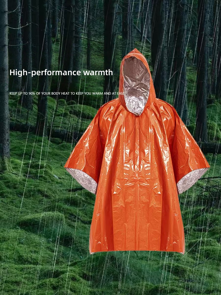 Outdoor draagbare noodregenjas - Survival Blanket Reflective recensie en prijs