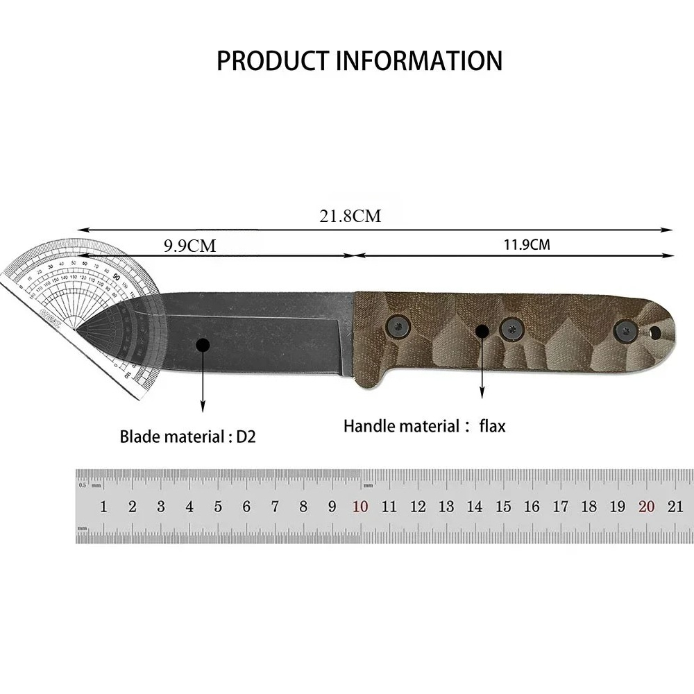 PR4 Multifunctioneel vast mes  - Bushcraft Knife Fixed recensie en prijs