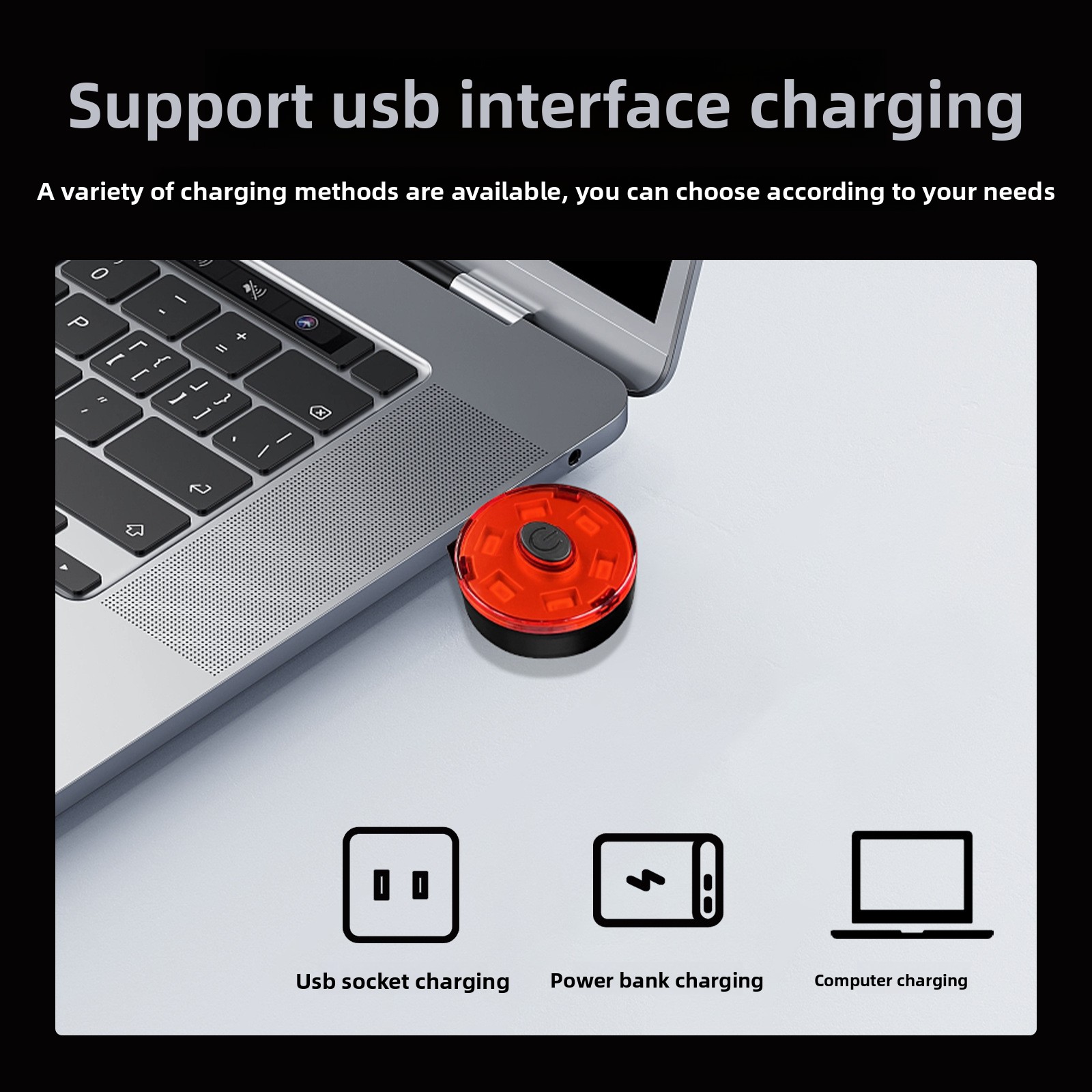 USB Oplaadbaar LED-helmp achte - Sos Light Strobe recensie en prijs