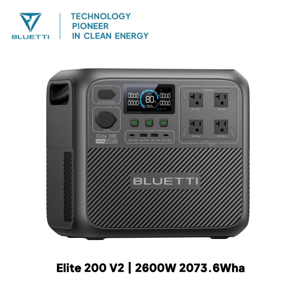 【Renew】BLUETTI Elite 200 V2 dr - Solar Emergency Charger recensie en prijs