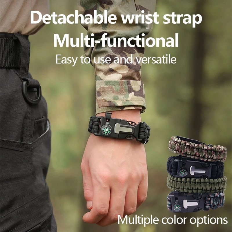 Vijf in één kompasarmband met  - Fire Starting Kit recensie en prijs