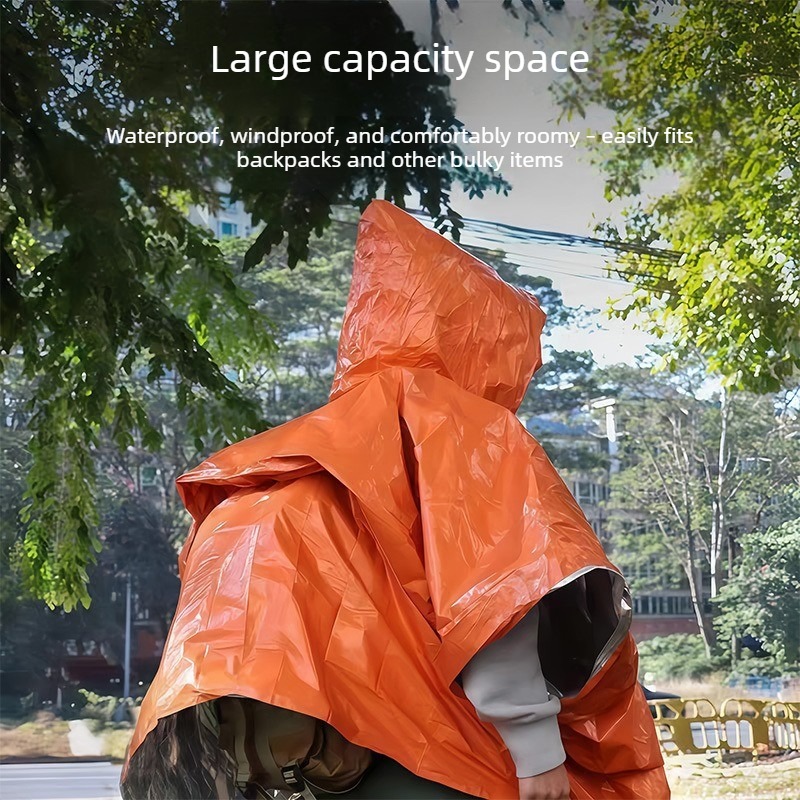 1-10PCS noodregenponcho thermi - Emergency Poncho Rain recensie en prijs
