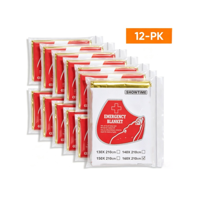 12 STKS Grote 160×210 cm Goudf - Survival Blanket Reflective recensie en prijs